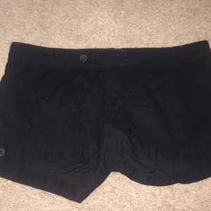 Navy blue patterned shorts